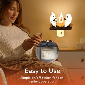 Ghost Campfire Flickering Night Light