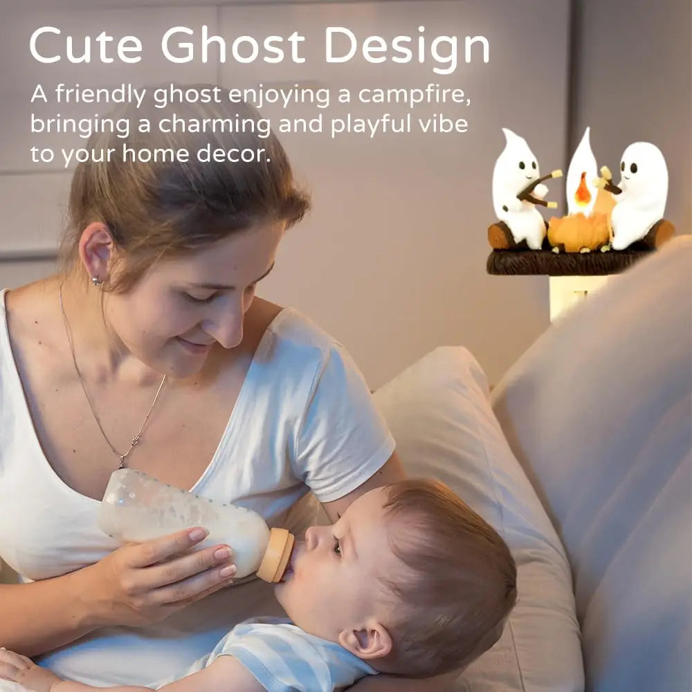 Ghost Campfire Flickering Night Light