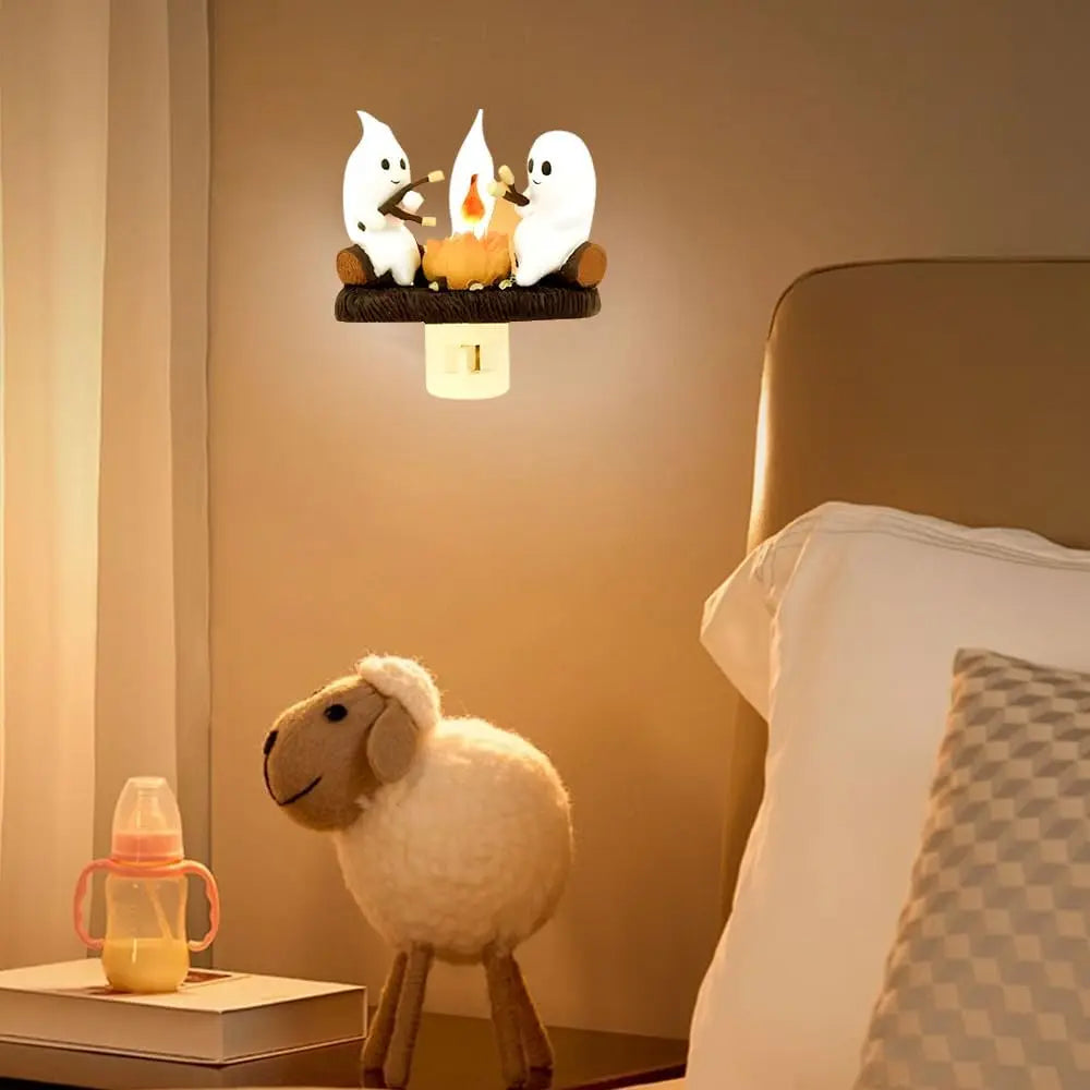 Ghost Campfire Flickering Night Light