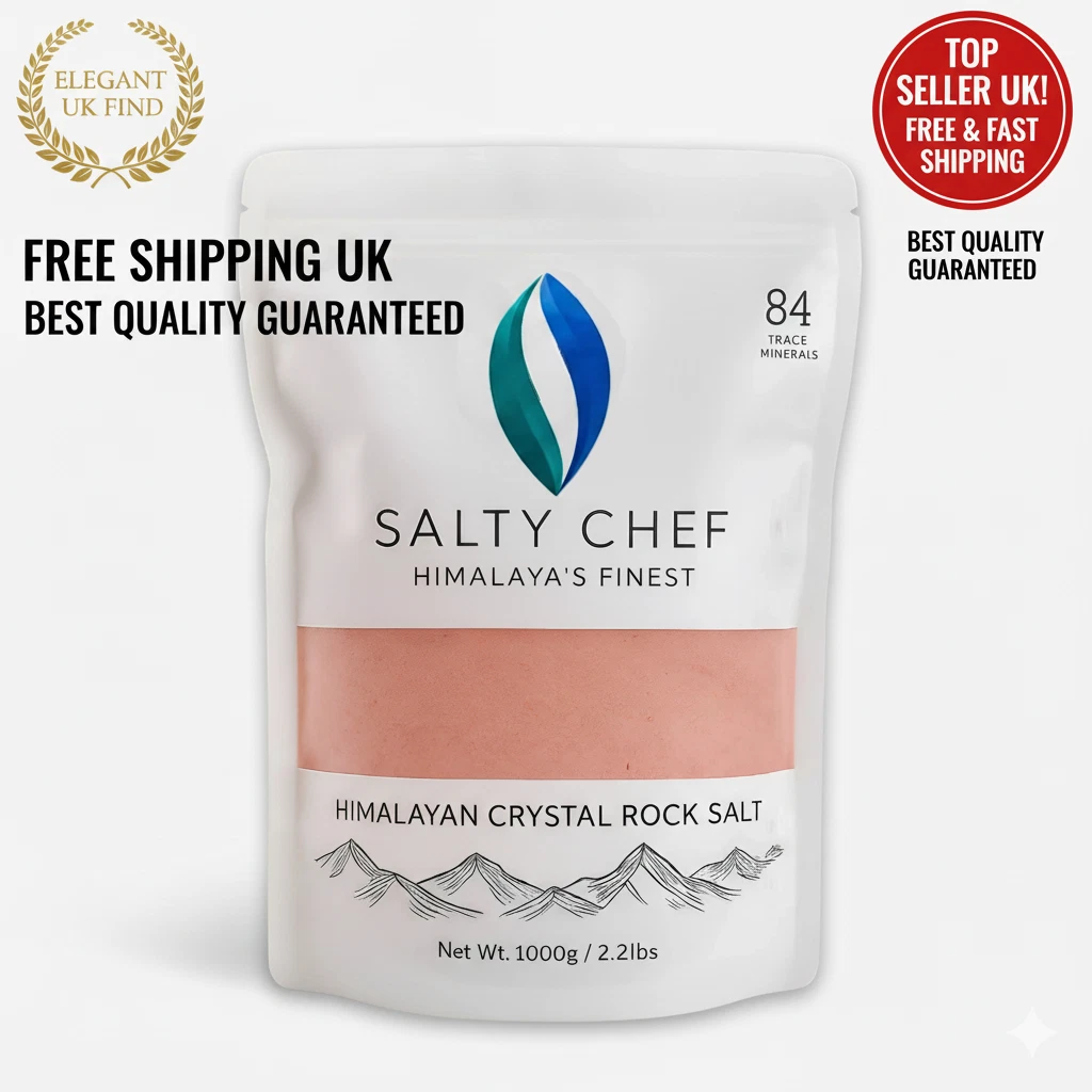 Organic Pink Himalayan Salt Coarse 1000g Natural & Pure for Cooking