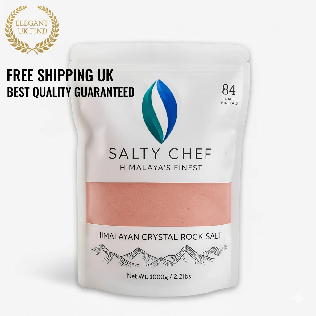 Organic Pink Himalayan Salt Coarse 1000g Natural & Pure for Cooking