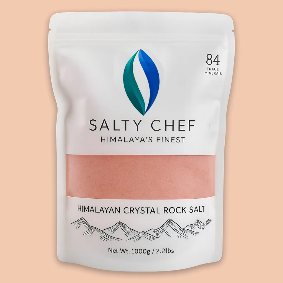 Organic Pink Himalayan Salt Coarse 1000g Natural & Pure for Cooking